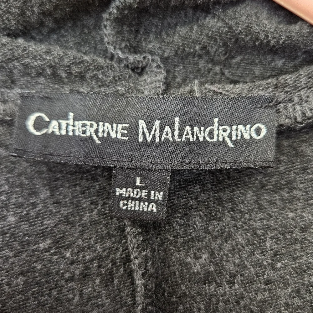 Catherine Malandrino women's large gray hoodie - Picture 3 of 6